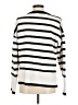Aqua Stripes White Pullover Sweater Size M - photo 2