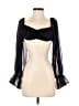 Unbranded Black 3/4 Sleeve Blouse Size S (estimated) - photo 1