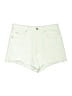AMO Ivory Denim Shorts Size 28 waist - photo 1