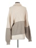 Le Lis Color Block Tan Turtleneck Sweater Size XS - photo 2