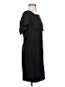 Charles Henry Solid Black Casual Dress Size XS - photo 4