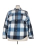 Unbranded 100% Polyester Checkered-gingham Blue Jacket Size 3XL - photo 1