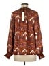 Pinch 100% Polyester Brown Long Sleeve Blouse Size M - photo 2