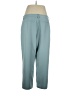 Avec Les Filles 100% Polyester Solid Teal Casual Pants Size XL - photo 2