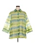 Choices Color Block Green 3/4 Sleeve Blouse Size 2X - photo 1
