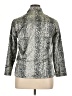 Kathryn Animal Print Silver 3/4 Sleeve Blouse Size XL (estimated) - photo 2