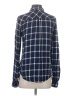 Paige 100% Viscose Plaid Blue Long Sleeve Button-Down Shirt Size S - photo 2