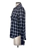 Paige 100% Viscose Plaid Blue Long Sleeve Button-Down Shirt Size S - photo 5