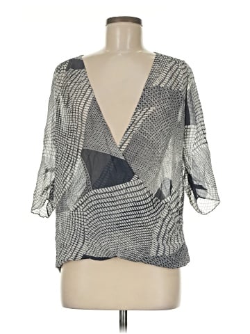 Waverly Grey 3/4 Sleeve Blouse (view 1)