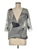 Waverly Grey Gray 3/4 Sleeve Blouse Size 6 - photo 1