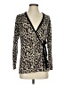 Foxcroft Animal Print Tan Cardigan Size XS - photo 1