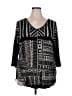Edista Black 3/4 Sleeve Blouse Size 2X - photo 1