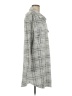 MELLODAY Plaid Gray Coat Size M - photo 4