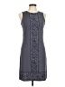 MICHAEL Michael Kors Graphic Blue Gray Casual Dress Size S - photo 1