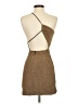 Hello Molly 100% Polyester Metallic Brown Cocktail Dress Size 2 - photo 2