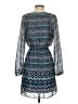Max Studio 100% Polyester Chevron-herringbone Blue Casual Dress Size XS - photo 2