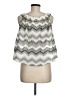 Lou & Grey 100% Polyester Silver Sleeveless Blouse Size M - photo 2