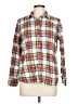 J.Crew 100% Cotton Plaid Orange Long Sleeve Button-Down Shirt Size 10 - photo 1