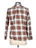 J.Crew 100% Cotton Plaid Orange Long Sleeve Button-Down Shirt Size 10 - photo 2
