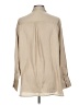 Old Navy 100% Polyester Solid Tan Long Sleeve Blouse Size L - photo 2