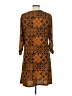 Robert Louis Print Brown Casual Dress Size L - photo 2