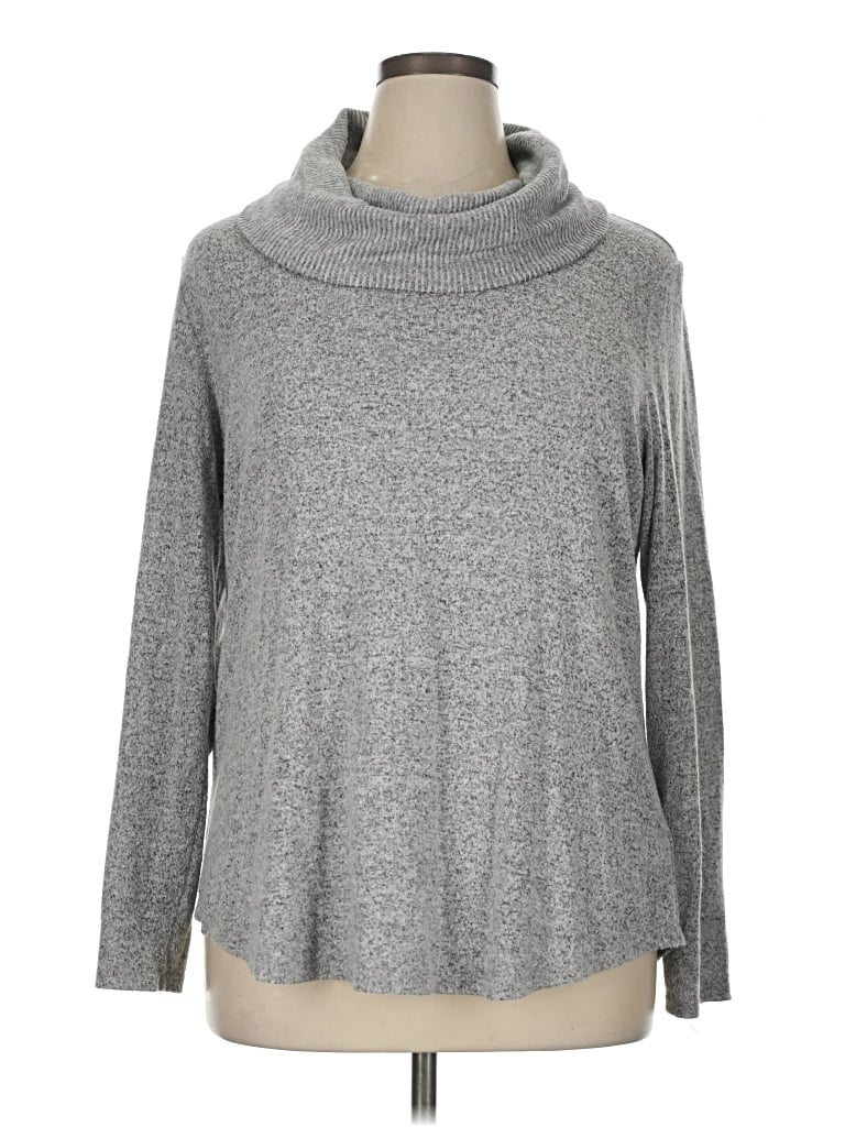 Pre-owned Apt. 9 Turtleneck Sweater In Gray