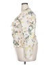Zara 100% Polyester Floral Ivory Long Sleeve Blouse Size XXL - photo 5