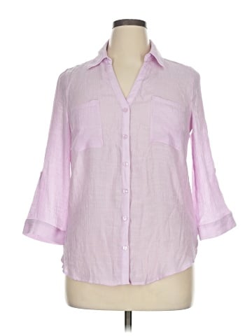 A. Byer 3/4 Sleeve Button-Down Shirt (view 1)