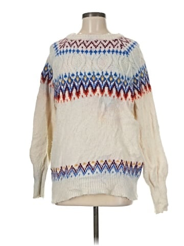 Aqua Pullover Sweater (view 1)