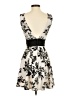 Crystal Doll Graphic Ivory Black Cocktail Dress Size 5 - photo 2