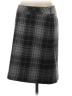Eddie Bauer Plaid Gray Wool Skirt Size 2 - photo 2
