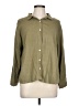Unbranded Solid Green Long Sleeve Blouse Size L - photo 1