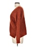 Pink Rose Orange Pullover Sweater Size L - photo 5
