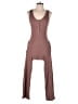 Lezat Solid Brown Tan Jumpsuit Size XS - photo 1