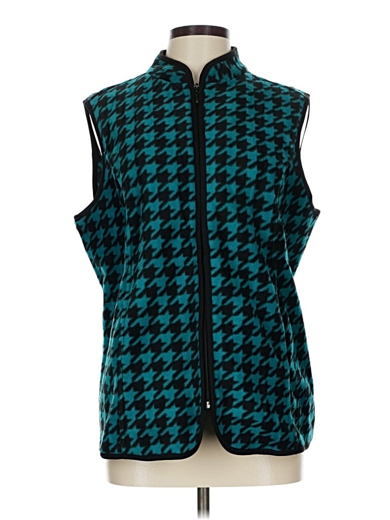 Pre-owned Susan Graver Vest In Blue