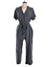 Anrabess Solid Gray Jumpsuit Size L - photo 1