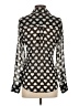 Express 100% Polyester Polka Dots Black Long Sleeve Blouse Size XS - photo 2
