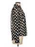Express 100% Polyester Polka Dots Black Long Sleeve Blouse Size XS - photo 4