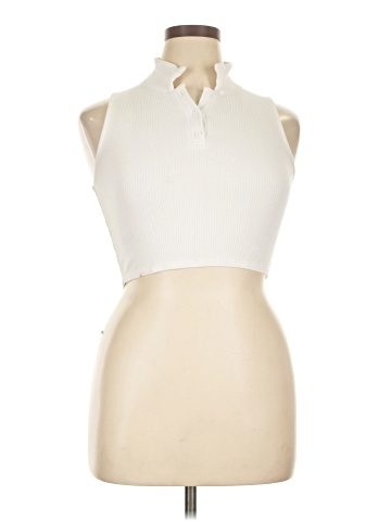 Full Tilt Sleeveless Button-Down Shirt (view 1)