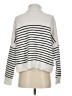 MNG Stripes Ivory Pullover Sweater Size S - photo 2