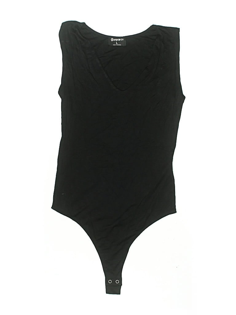 Pre-owned Popular 21 Bodysuit In Black
