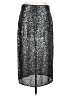 H&M Metallic Silver Formal Skirt Size L - photo 1