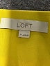 Ann Taylor LOFT 100% Polyester Solid Yellow Sleeveless Blouse Size M - photo 7