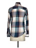 Rubbish 100% Cotton Plaid Blue Long Sleeve Button-Down Shirt Size XS - photo 2
