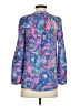 Lilly Pulitzer 100% Silk Paisley Blue 3/4 Sleeve Silk Top Size XXS - photo 2