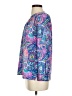 Lilly Pulitzer 100% Silk Paisley Blue 3/4 Sleeve Silk Top Size XXS - photo 5
