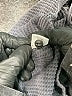 feat Gray Long Sleeve Henley Size M - photo 8