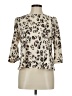 Dolce Vita 100% Polyester Animal Print Ivory 3/4 Sleeve Blouse Size M - photo 1