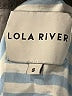 Lola River Stripes Blue Short Sleeve Button-Down Shirt Size S - photo 7