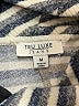 Tru Luxe Jeans Stripes Silver Turtleneck Sweater Size M - photo 7